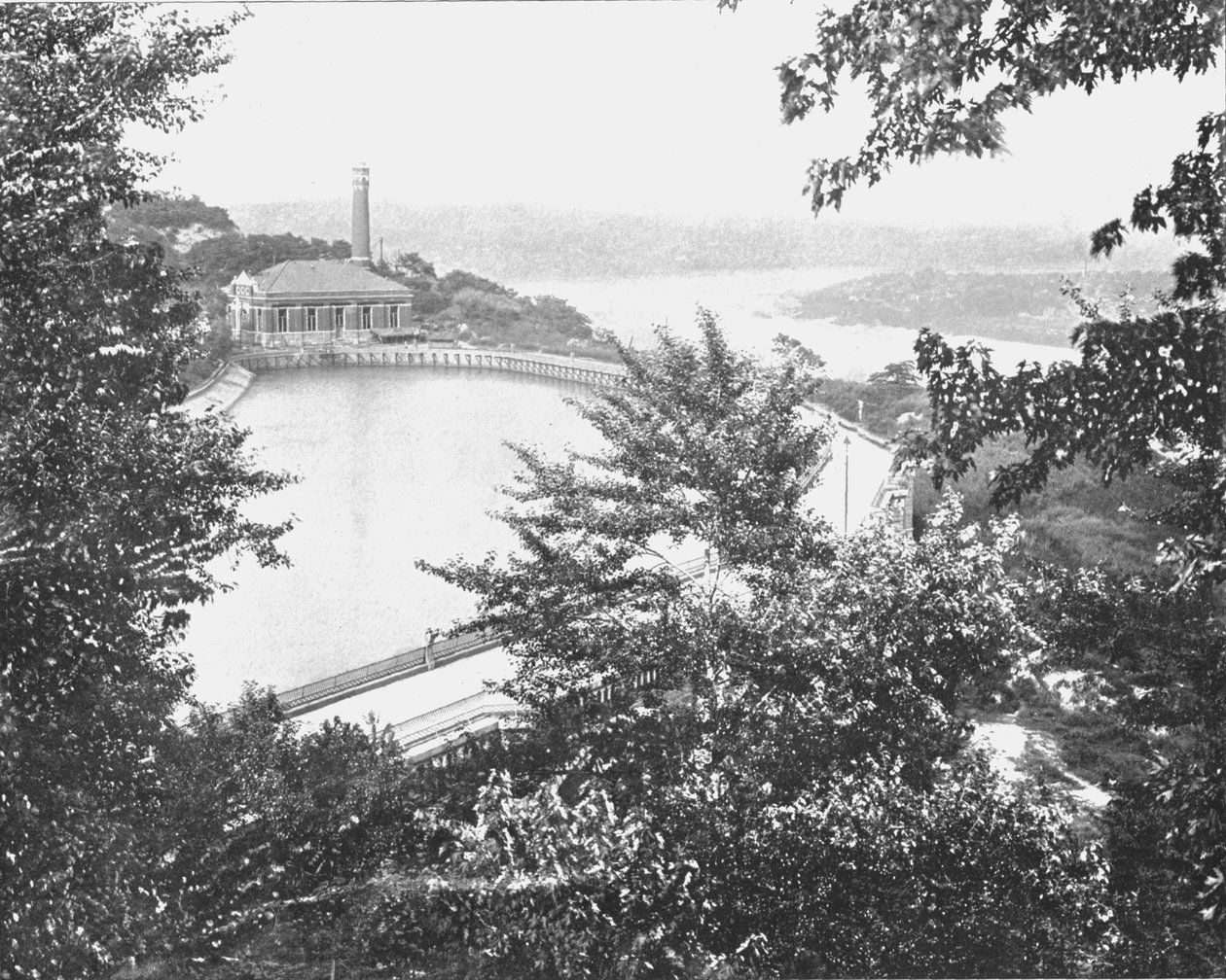 Reservoir, Eden Park, Cincinnati, Ohio, USA, c1900. od Unbekannt