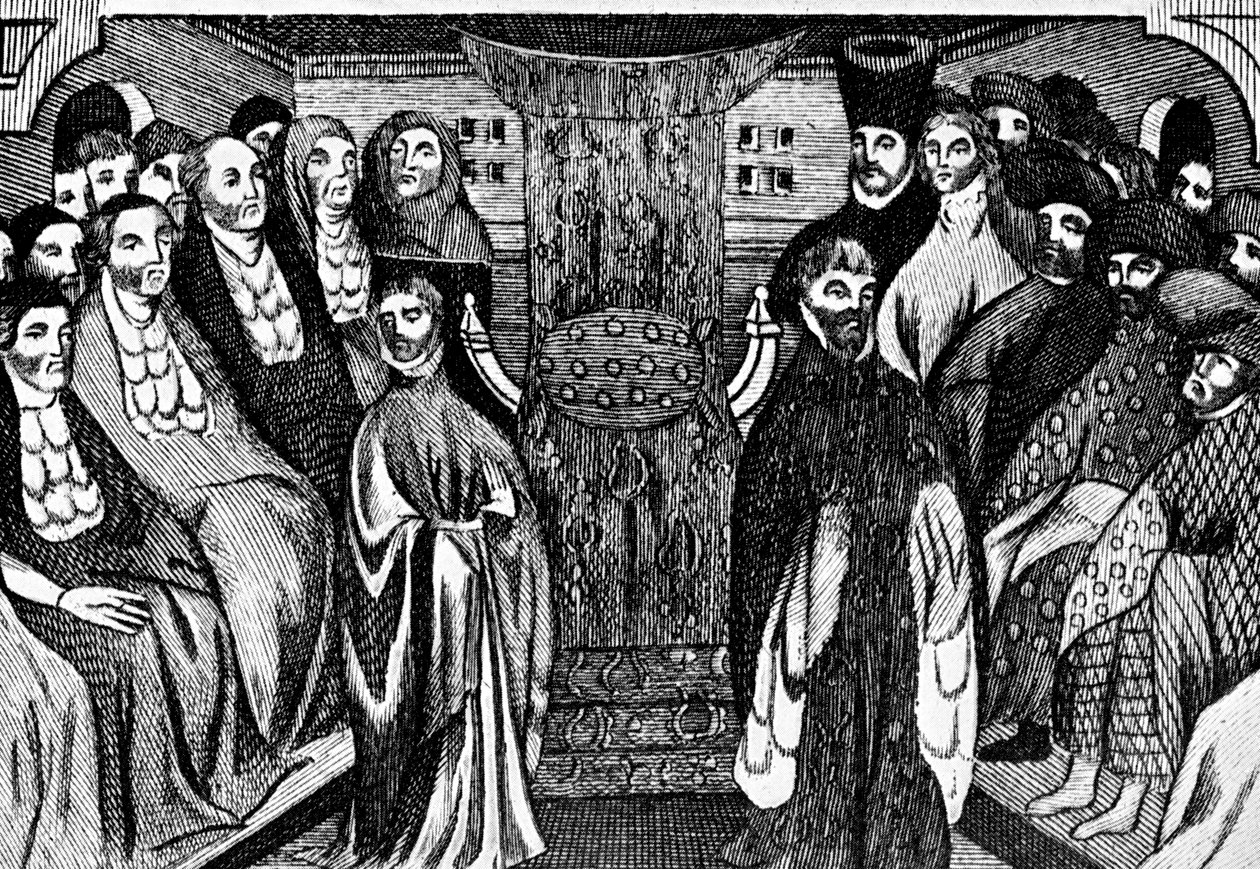 Rezignace Richarda II., 1399, c1902-1905 od Unbekannt