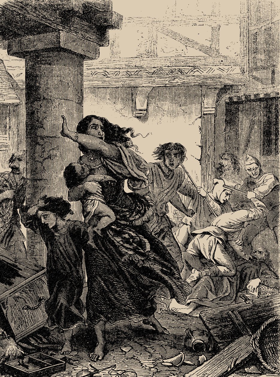 Porýní masakr Židů v roce 1096, 1866. od Unbekannt