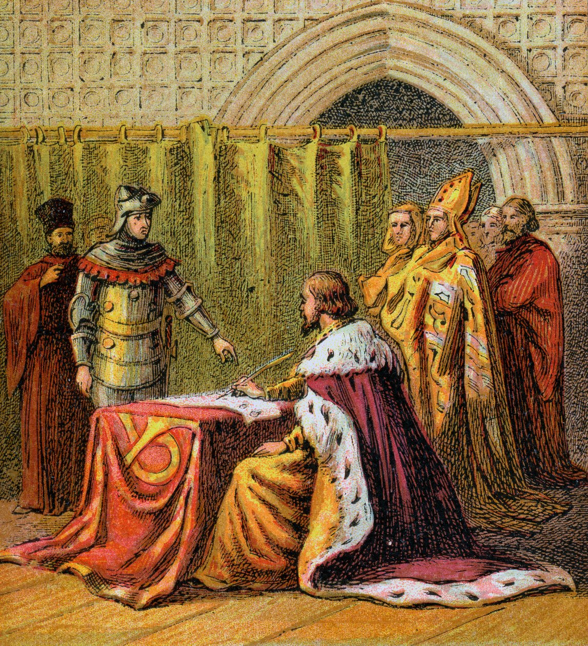 Richard II abdikuje, 1399, c1850 od Unbekannt