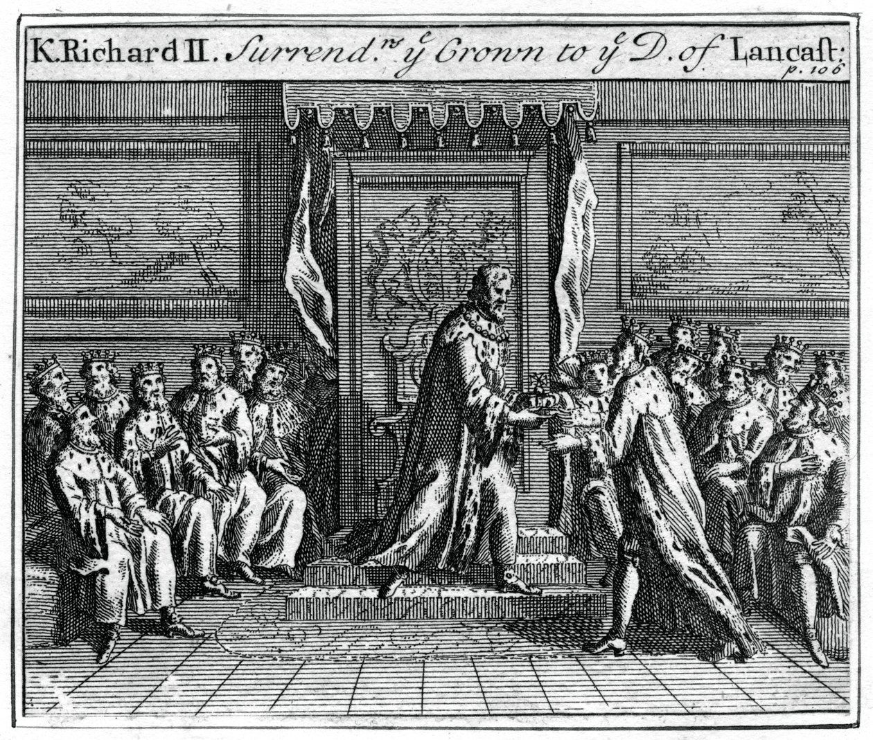Richard II. Anglie se vzdává své koruny, 1399 od Unbekannt