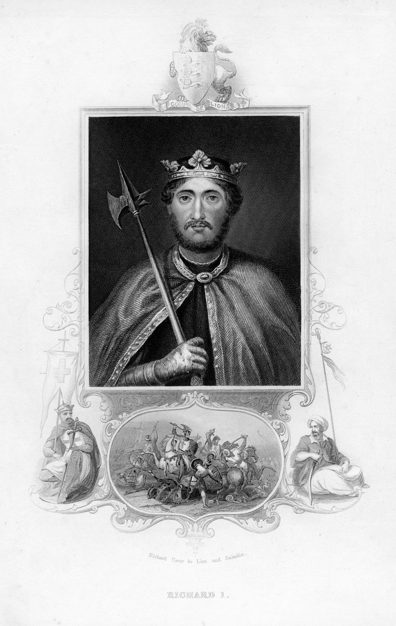 Richard I., král Anglie, c1850 od Unbekannt