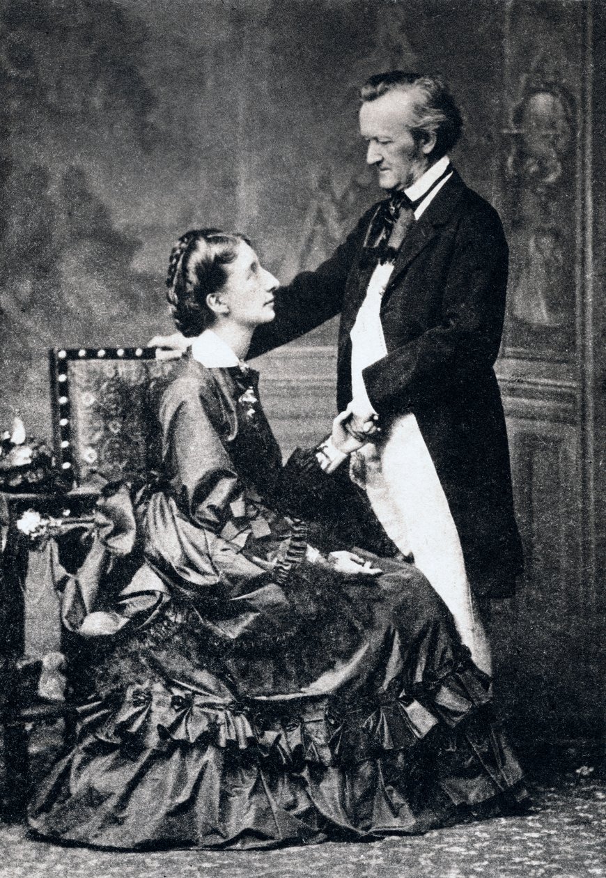 Richard a Cosima Wagnerovi, konec 19. století od Unbekannt