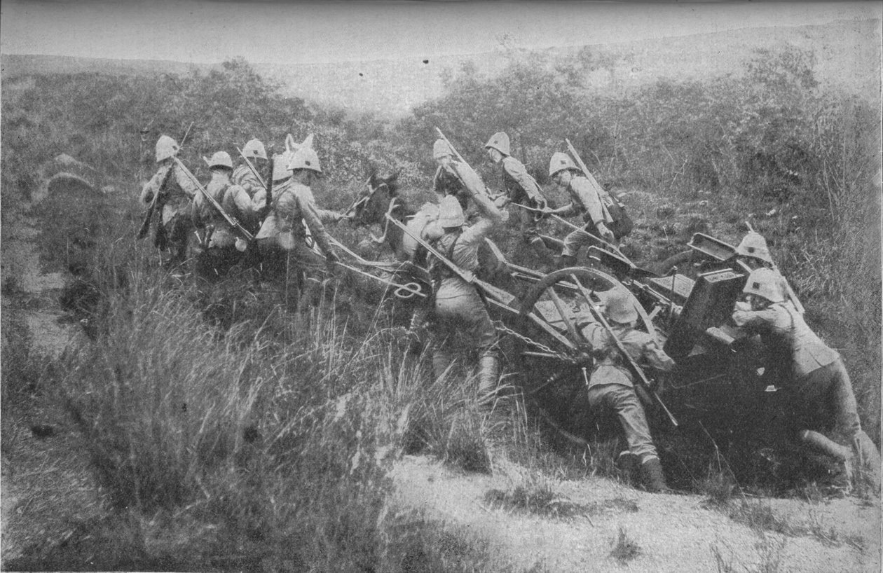Střelecká brigáda cvičící lezení do vrchu s Maximem, 1902 od Unbekannt