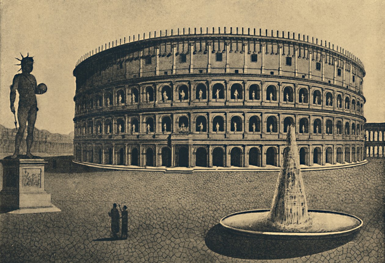 Roma - Pomyslná rekonstrukce Kolosea, 1910 od Unbekannt