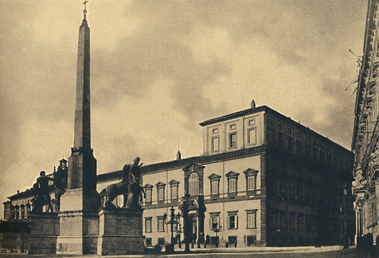 Roma - Kvirinálský palác a fontána, 1910. od Unbekannt