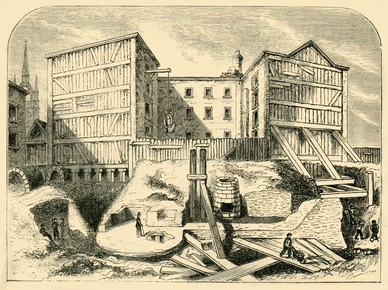 Roman Remains nalezené v Billingsgate, c1872. od Unbekannt