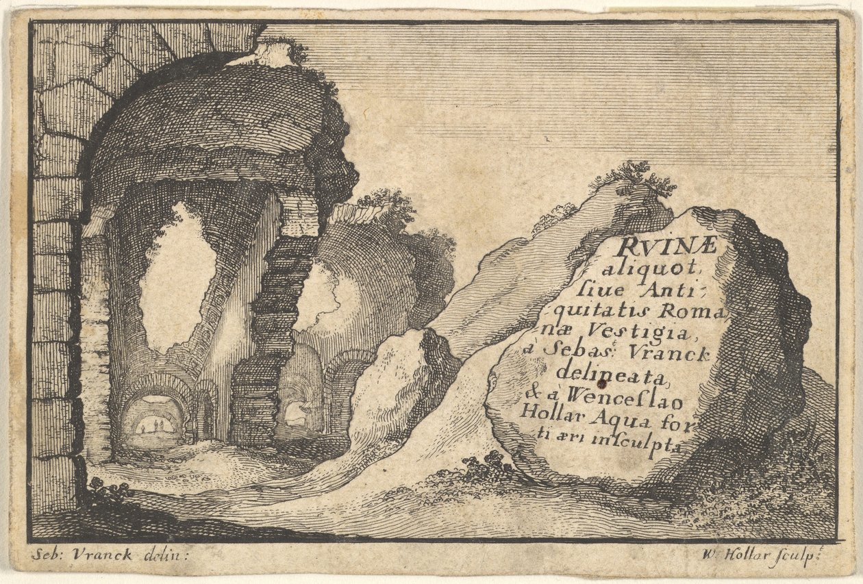 Roman Ruins, druhá verze titulního listu, ca. 1650. od Unbekannt
