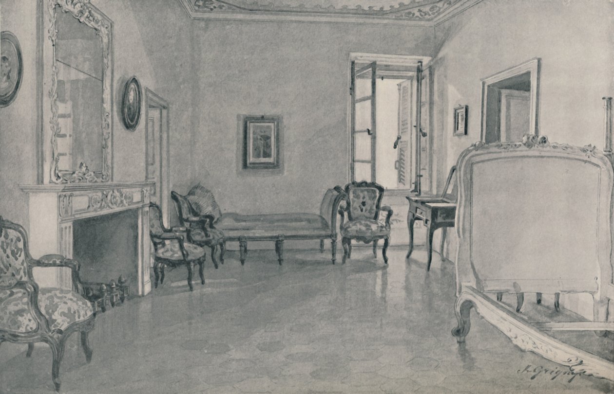 Pokoj, ve kterém se narodil Napoleon, 1896 od Unbekannt