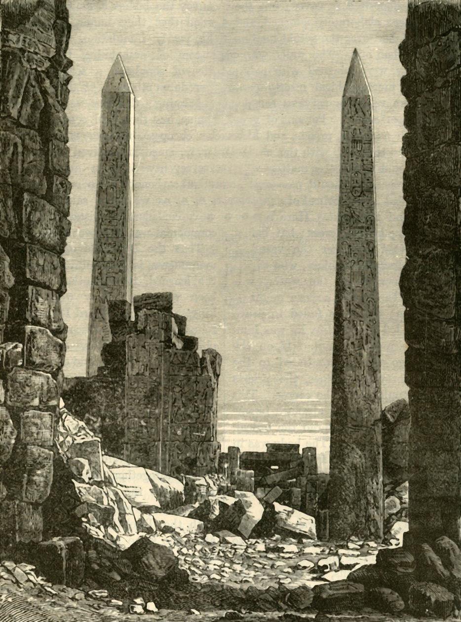 Ruiny v Karnaku, 1890. od Unbekannt