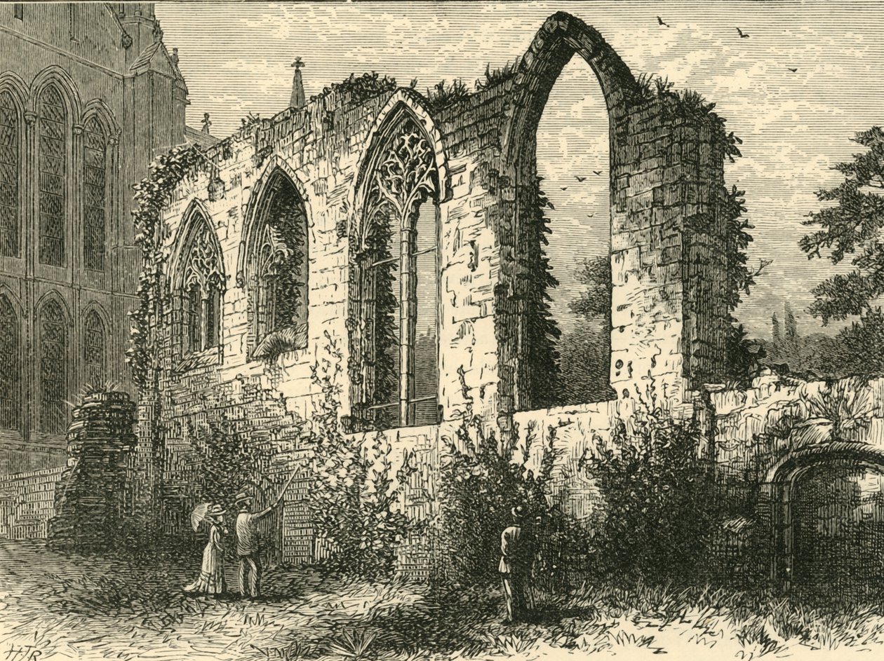 Ruiny Guesten Hall, 1898. od Unbekannt