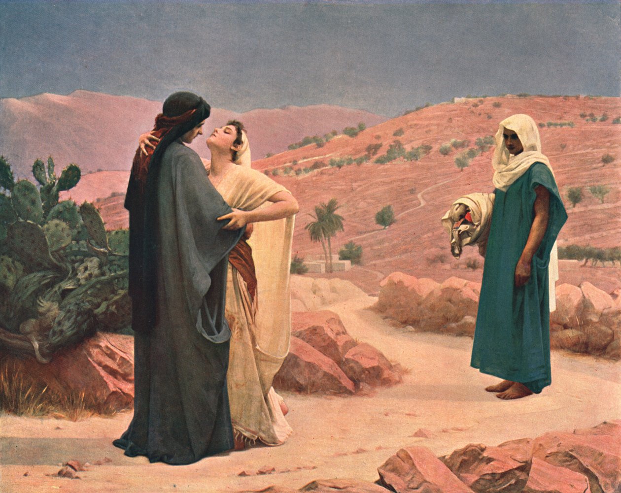 Ruth a Naomi, 1886, c1902. od Unbekannt