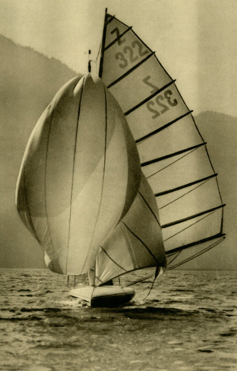 Plavba po Attersee, Horní Rakousko, c1935. od Unbekannt