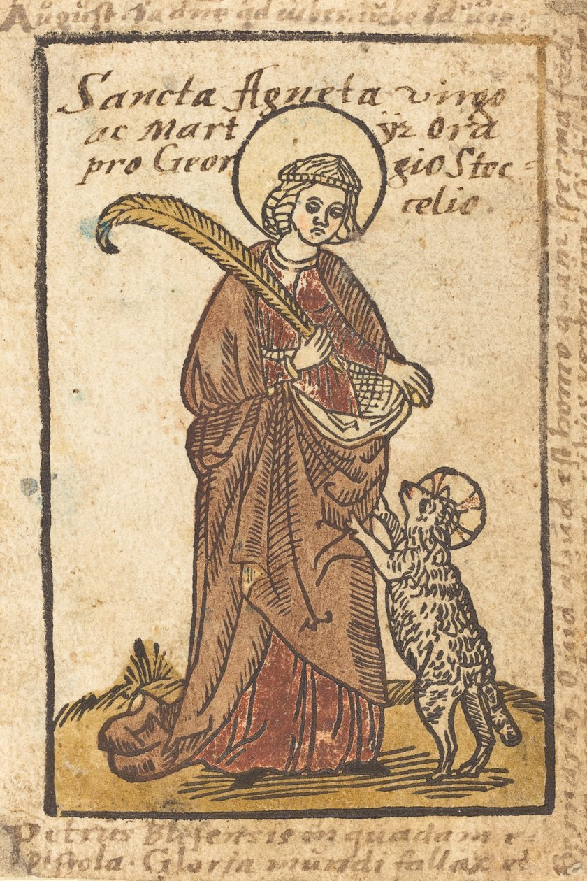 Svatá Anežka, kol. 1490. od Unbekannt