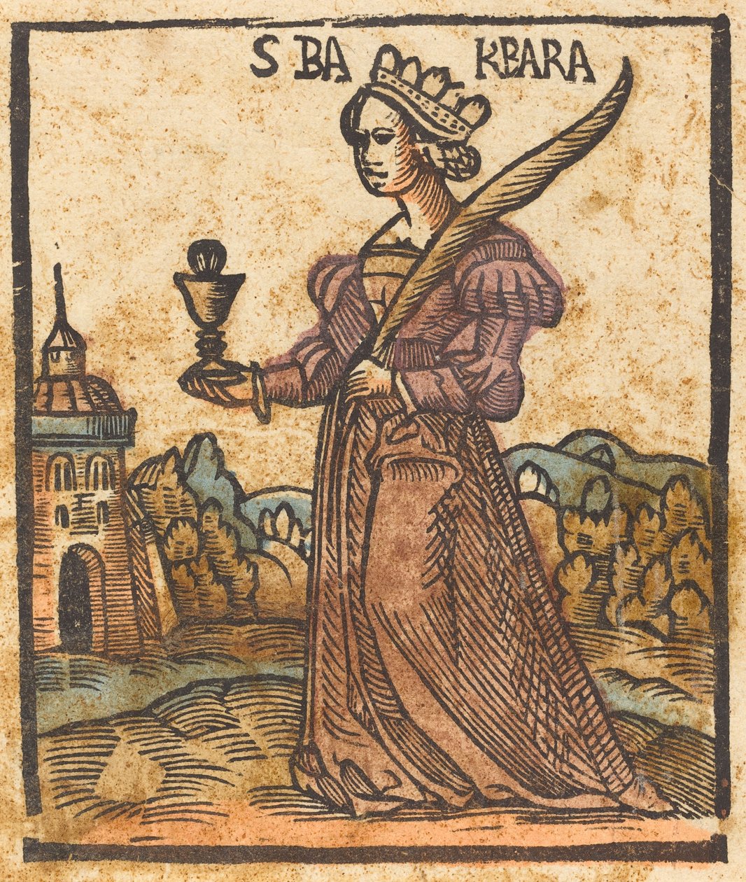 Svatá Barbora, c. 1500. od Unbekannt