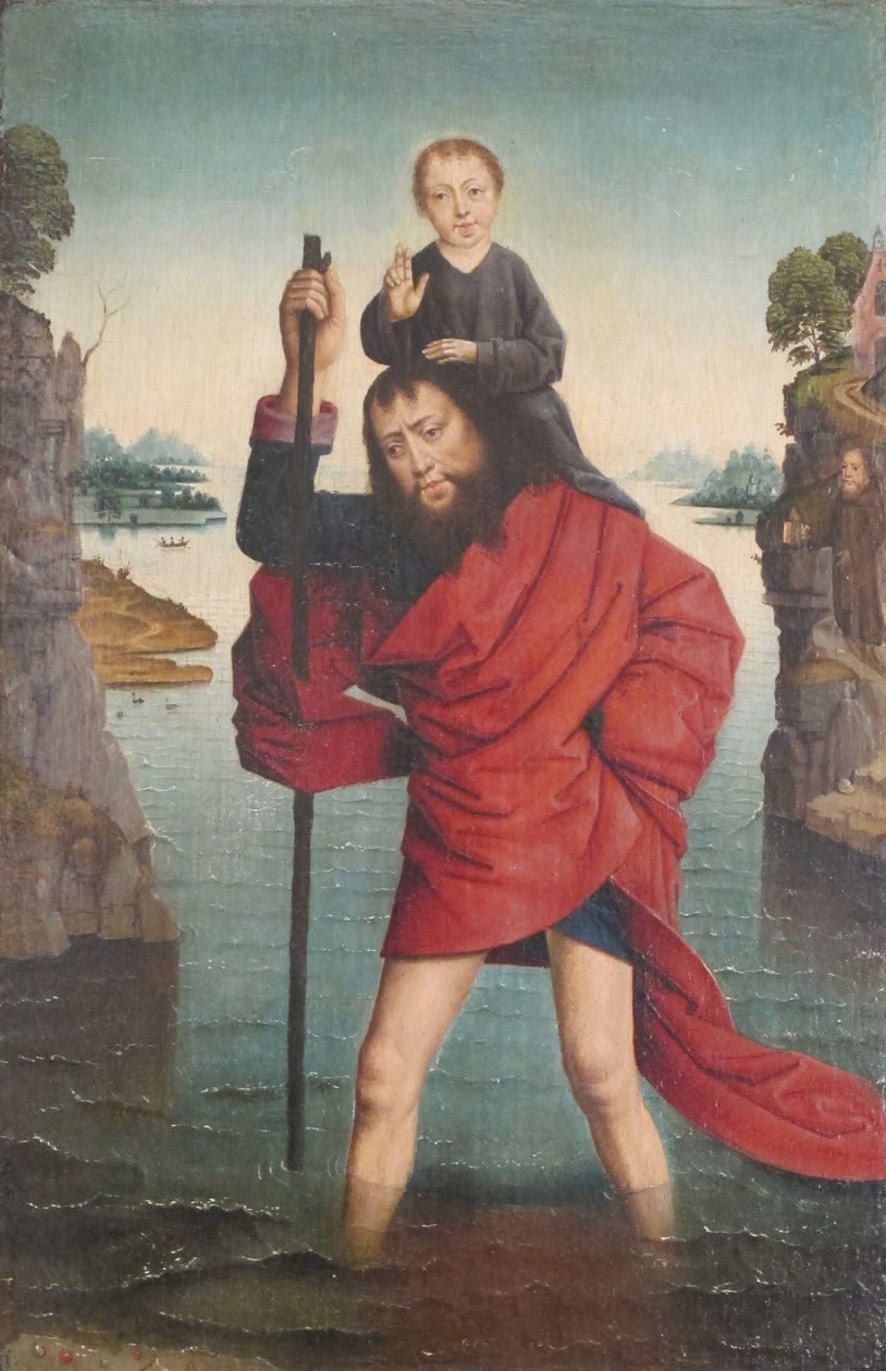 Svatý Kryštof a Jezulátko, po roce 1485. od Unbekannt