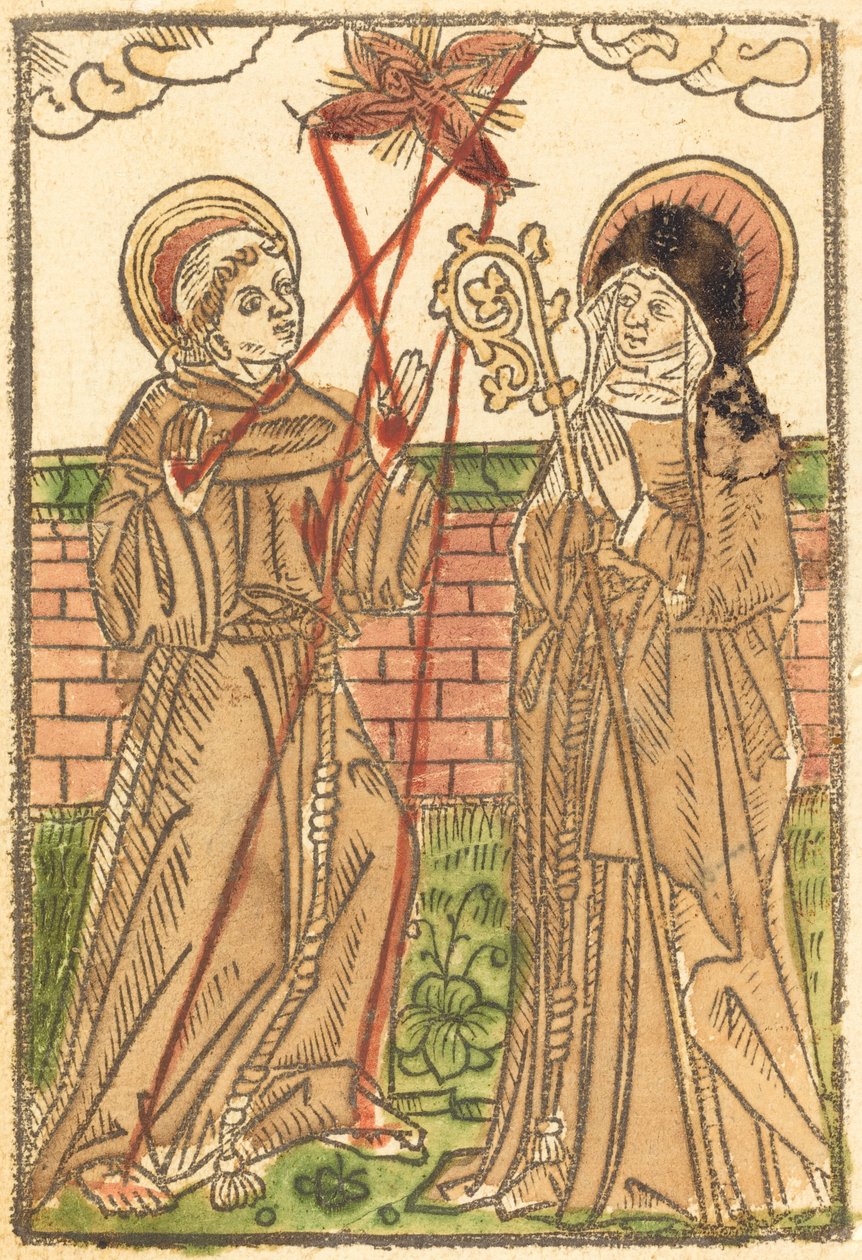 Svatý František a svatá Klára, c. 1480. od Unbekannt