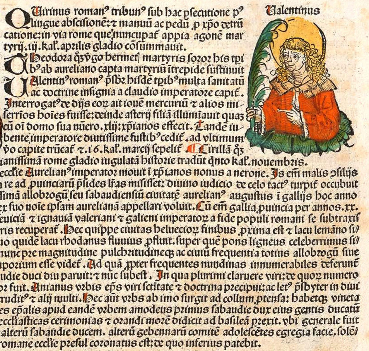 Svatý Valentýn z Norimberské kroniky, 1493 od Unbekannt