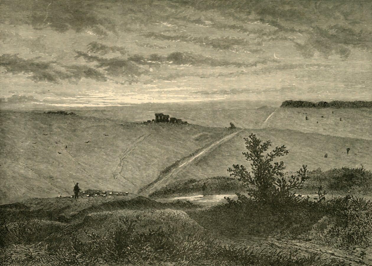 Salisbury Plain, z blízkosti Amesbury, 1898. od Unbekannt