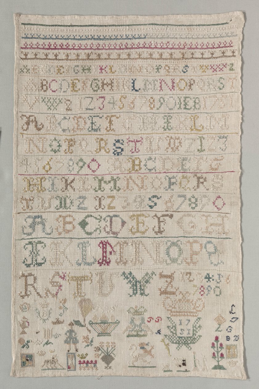 Vzorník, 1751. od Unbekannt