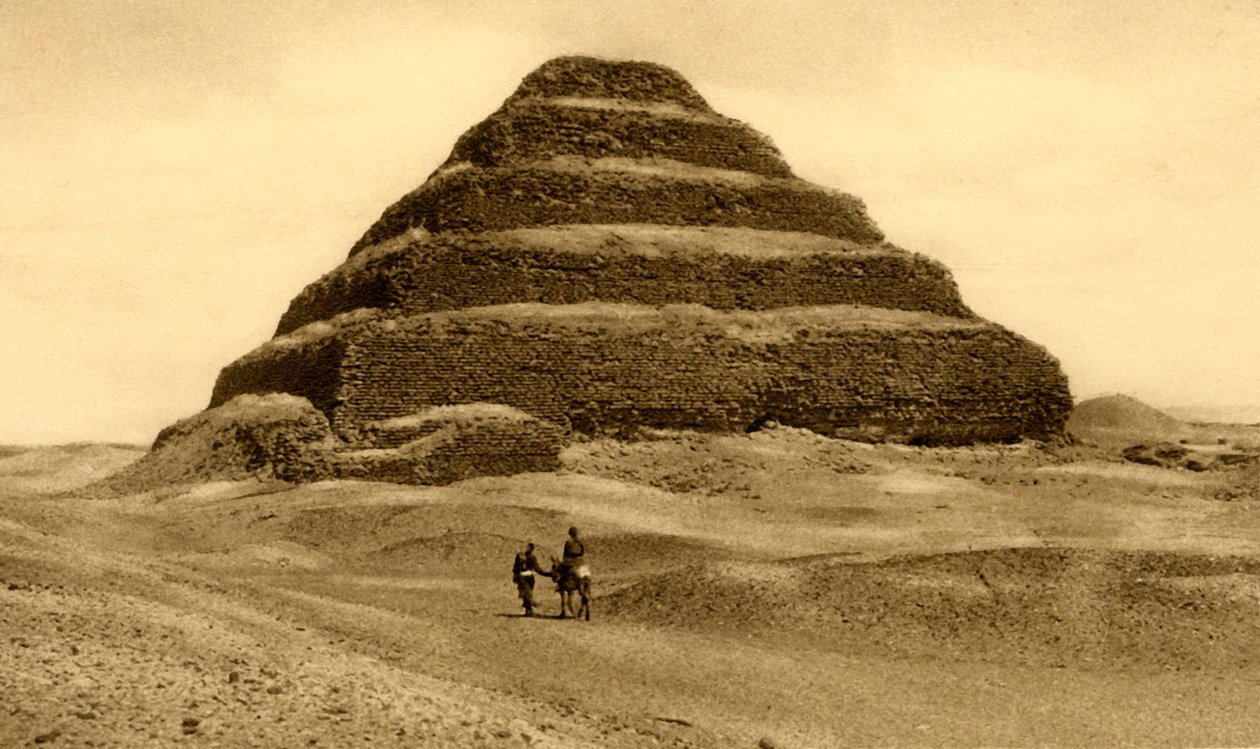 Sakkára – stupňovitá pyramida, c1918-c1939. od Unbekannt
