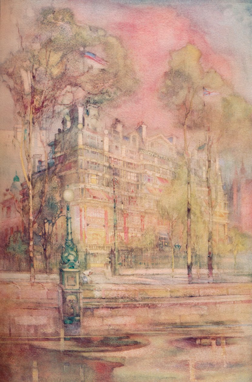 Savoy Hotel, Londýn, c1905 od Unbekannt