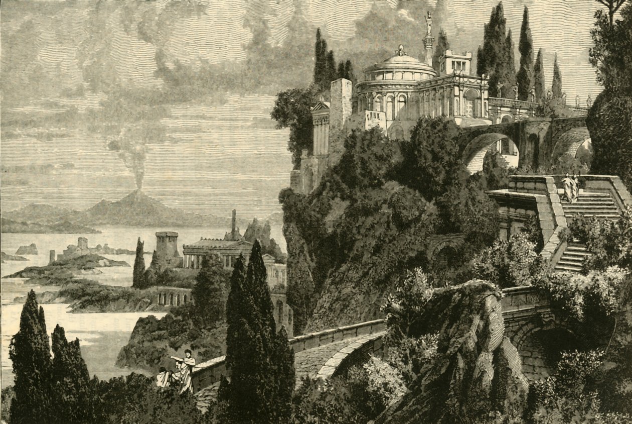 Krajina na mysu Misenum, poblíž Balae, 1890. od Unbekannt