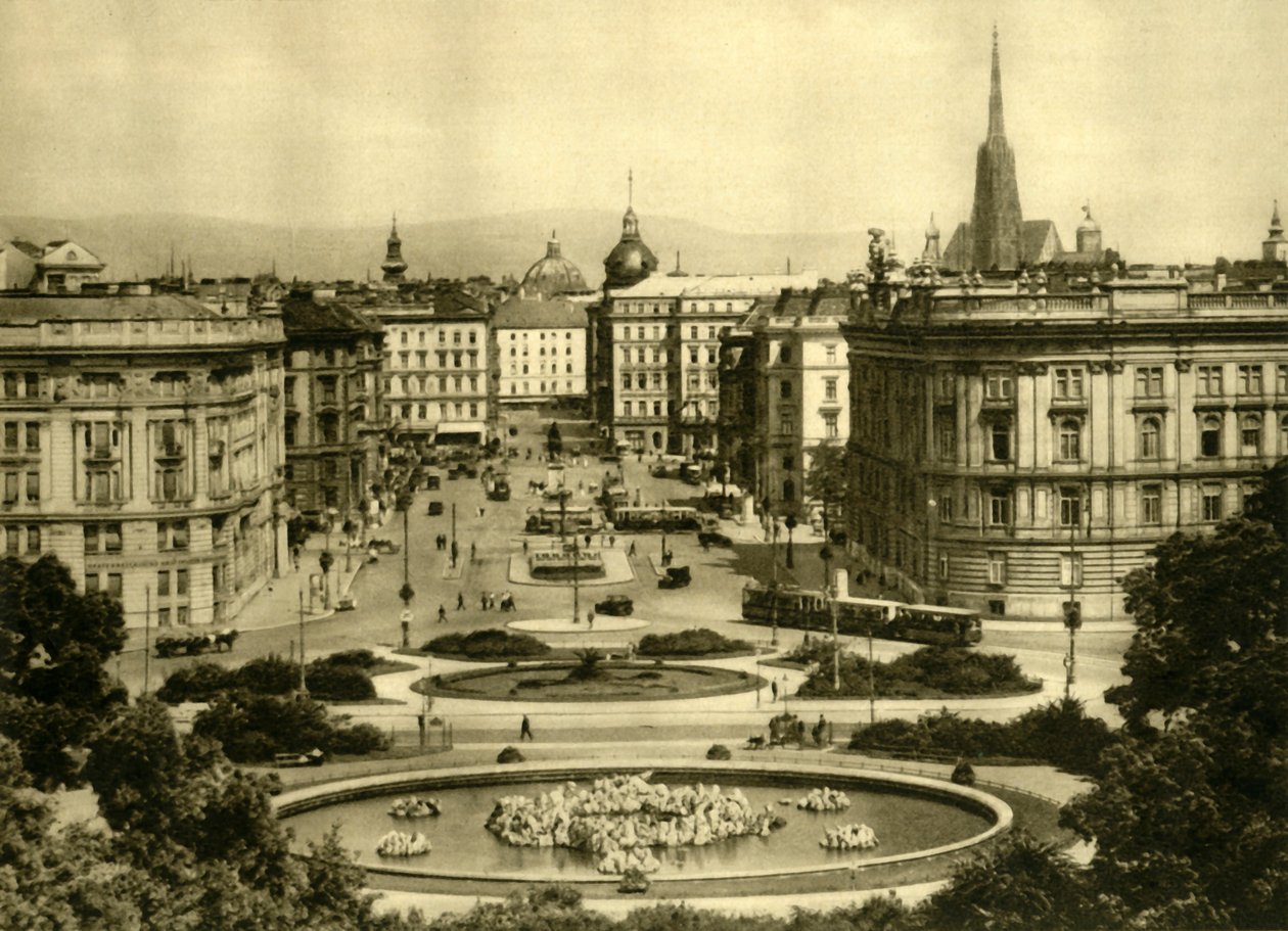Schwarzenbergplatz, Vídeň, Rakousko, c1935. od Unbekannt