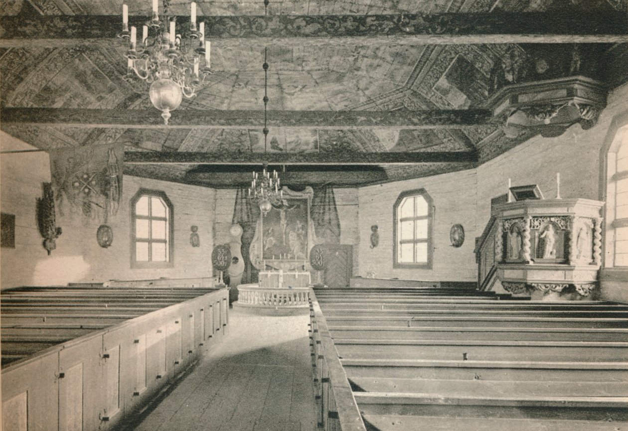 Kostel Seglora, Skansen Open Air Museum, Stockholm, 1925 od Unbekannt