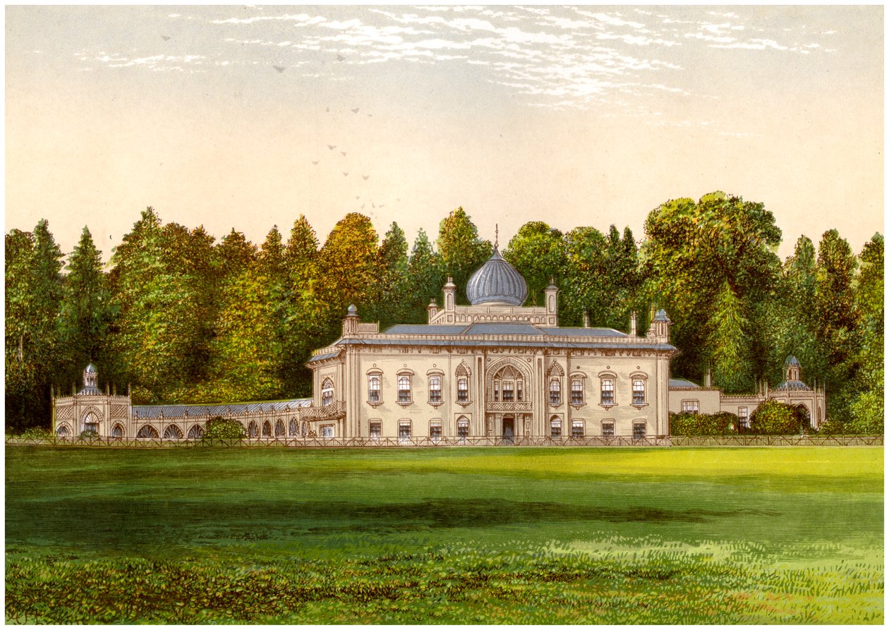 Sezincote, Gloucestershire, domov Baronet Rushout, c1880 od Unbekannt