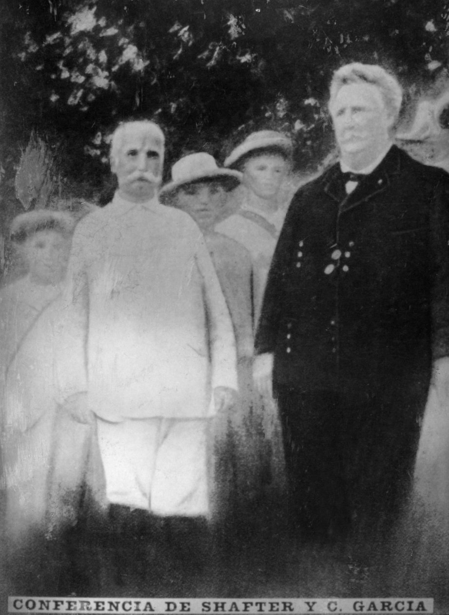 Konference Shafter a Garcias, 1898, 20. léta 20. století od Unbekannt