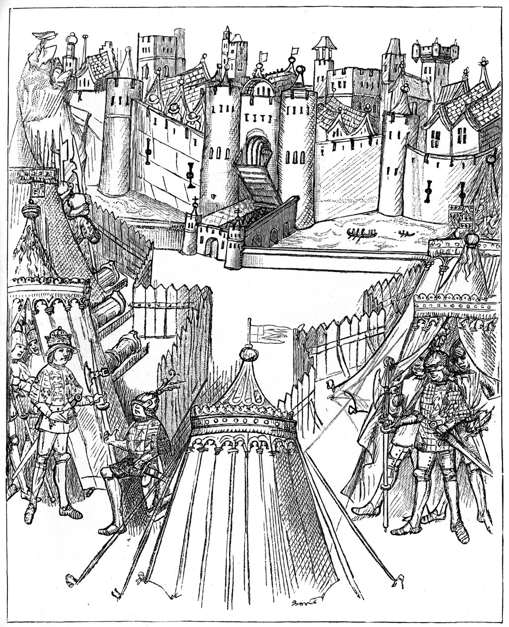 Obležení Rouenu, 1418-1419, 1893 od Unbekannt
