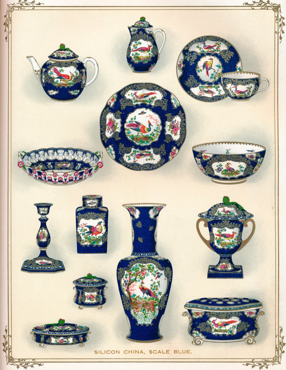 Silicon China, Scale Blue, počátek 20. století. 1911 od Unbekannt