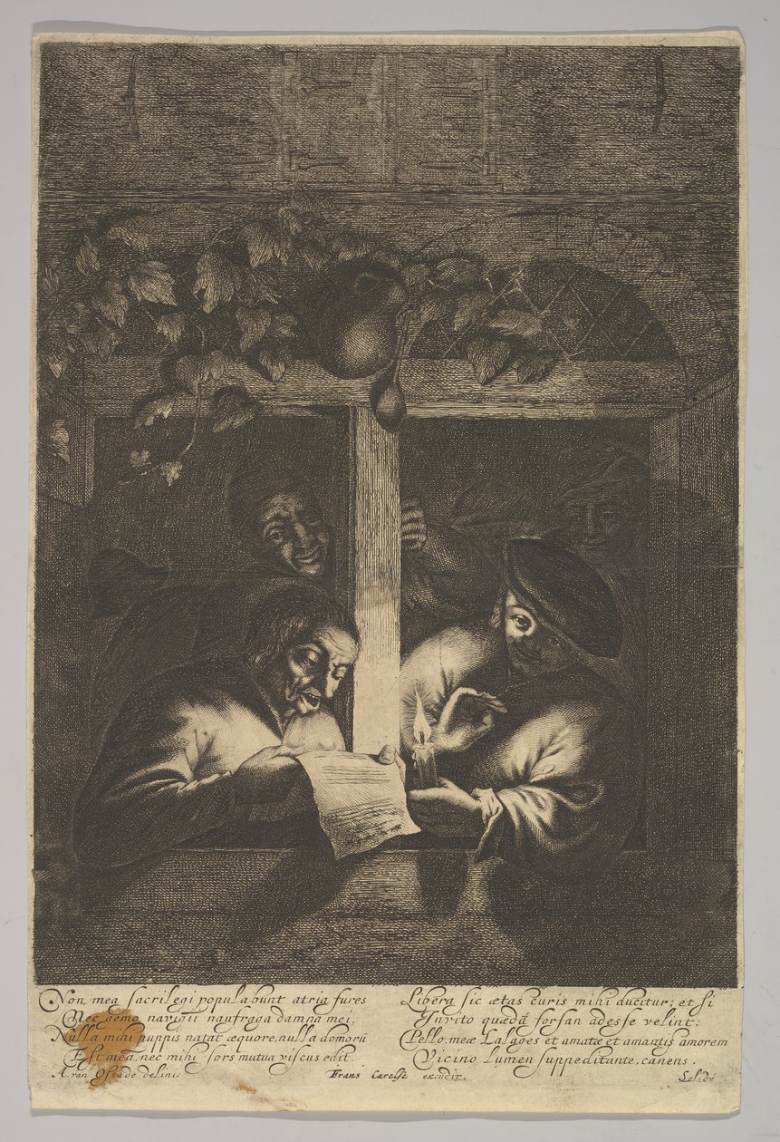 Zpěváci u okna, 1610-85. od Unbekannt