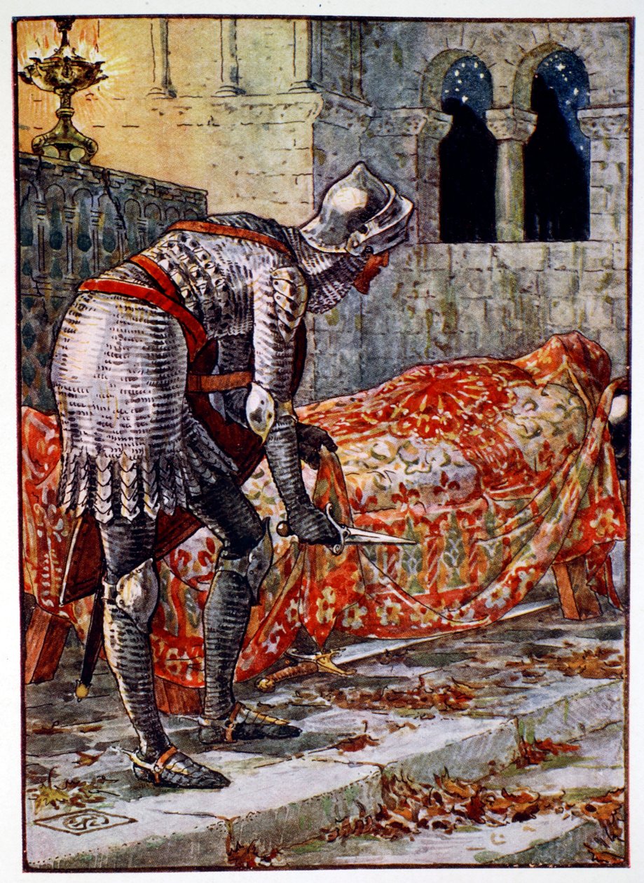 „Sir Lancelot v kapli Nebezpečná“, 1911 od Unbekannt