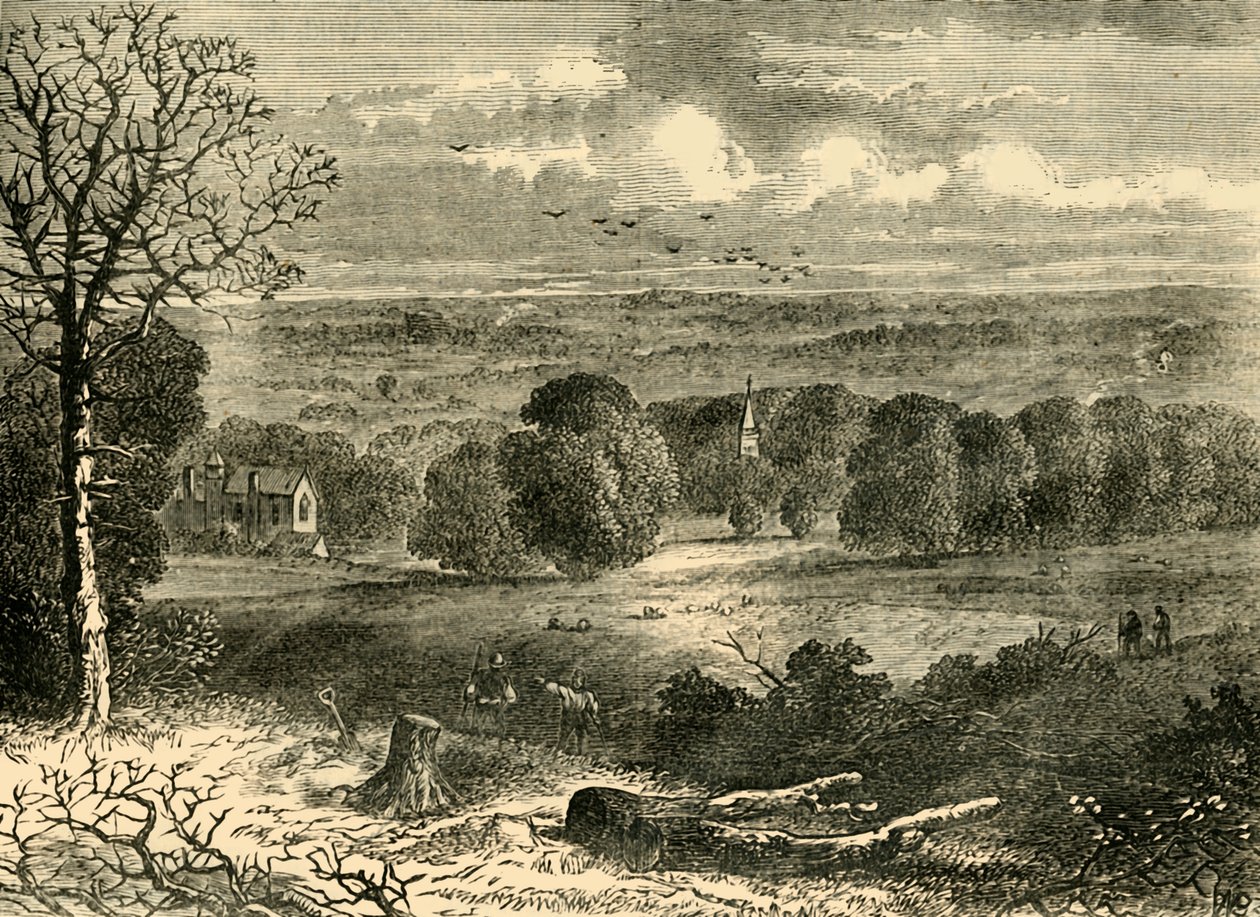 Místo Crystal Palace v roce 1852, c1878. od Unbekannt