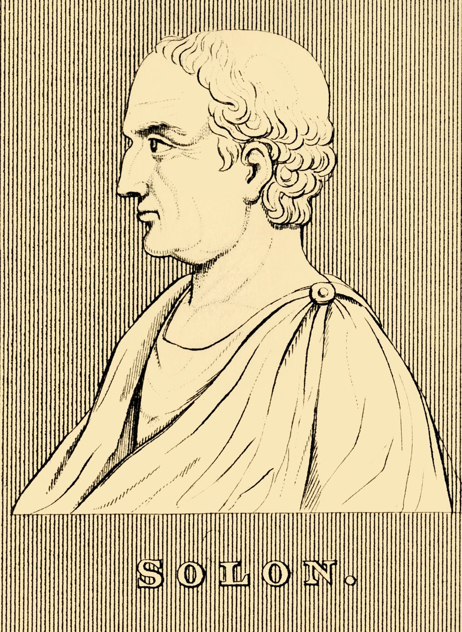 Solon, c630-c560 př.nl, 1830. od Unbekannt
