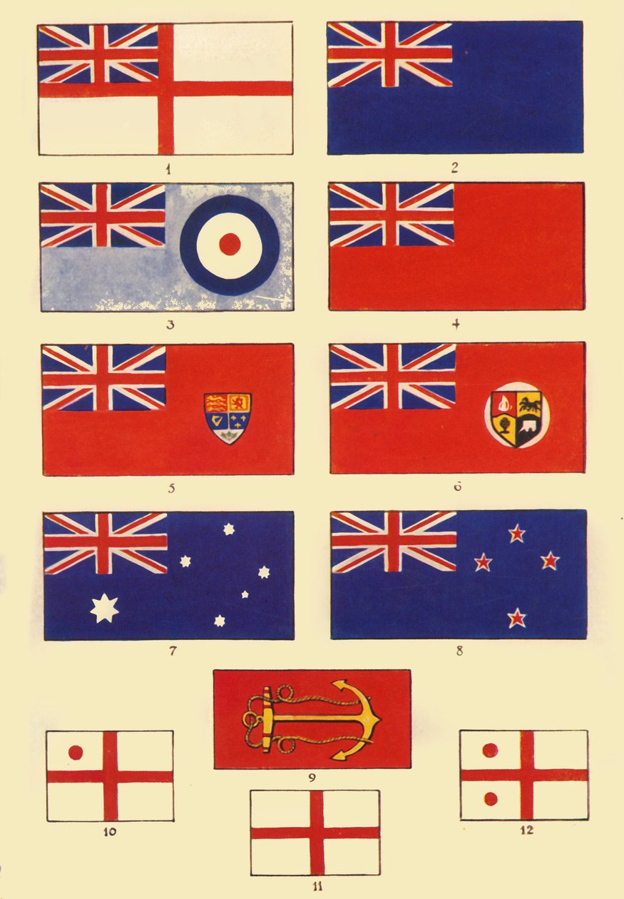 Někteří praporečníci Británie a Commonwealthu, c1948. od Unbekannt