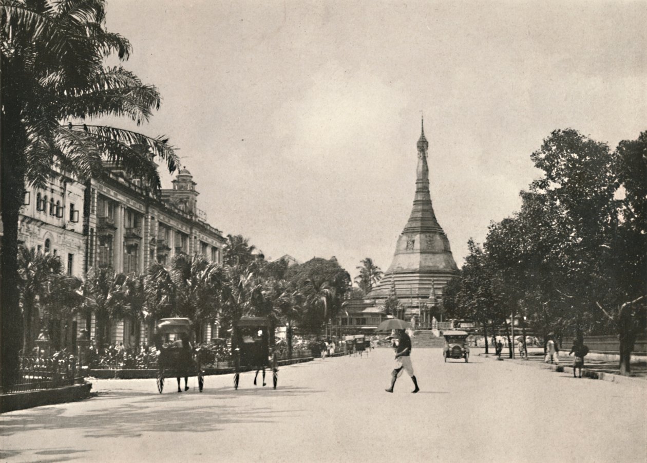 Soolay Pagoda Road, Rangún, 1900. od Unbekannt