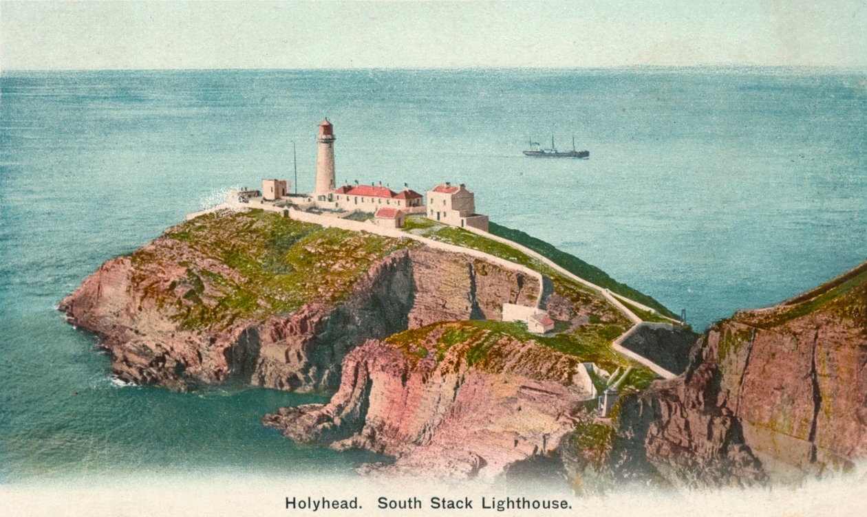 Maják South Stack, Holyhead, Anglesey, c1920 od Unbekannt