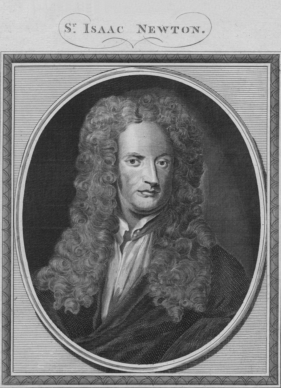 Pan. Isaac Newton, 1785. od Unbekannt
