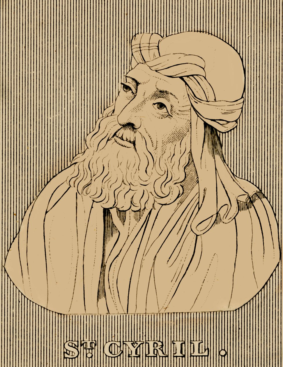 Svatý Cyril, c376-444, 1830. od Unbekannt