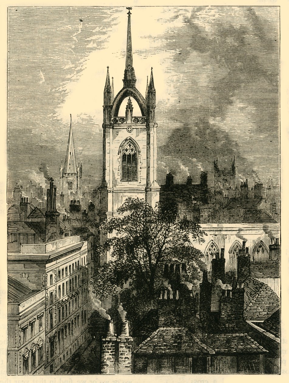 St. Dunstans-in-the-East, c1872. od Unbekannt