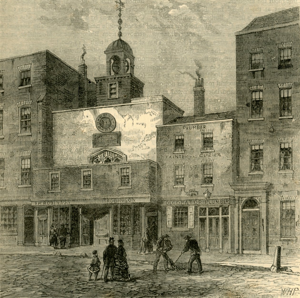 Kostel St. Ethelburgas, c1872. od Unbekannt