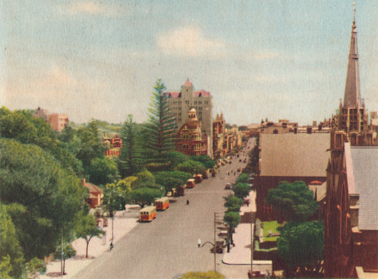 St. Georges Terrace, Looking West, c1947. od Unbekannt