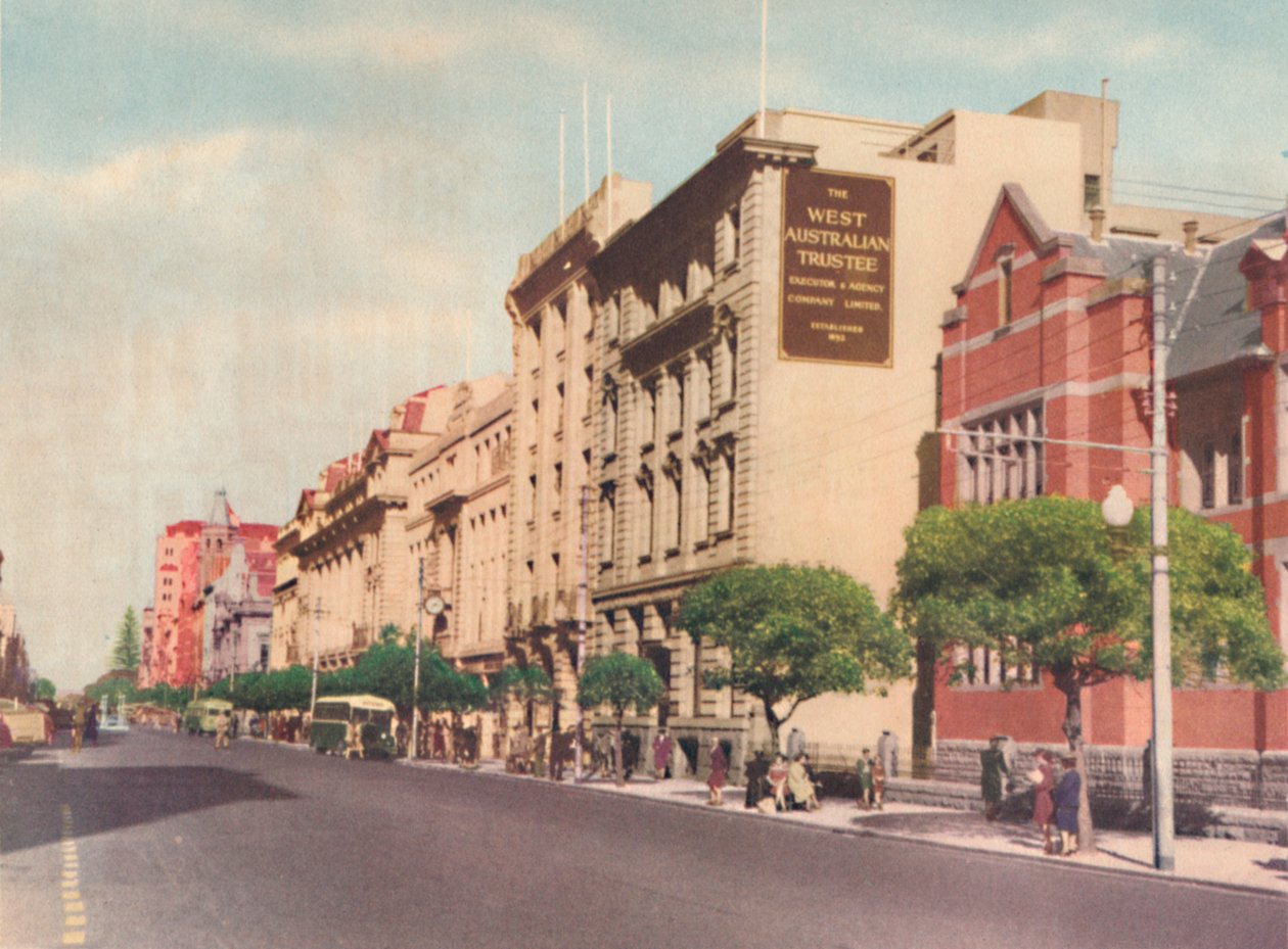 St. Georges Terrace, c1947. od Unbekannt