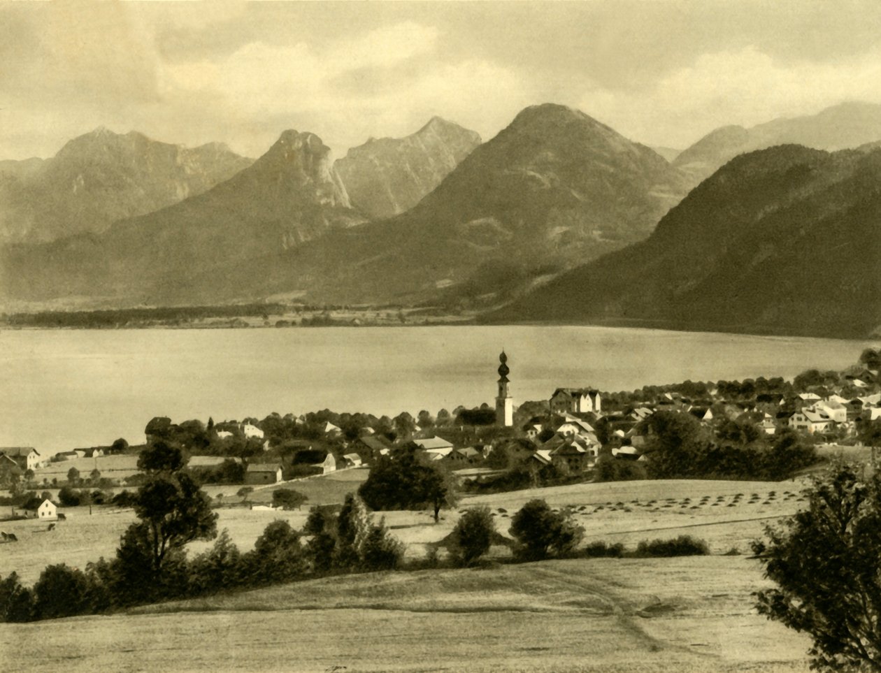 St Gilgen, jezero Wolfgang, Rakousko, c1935. od Unbekannt