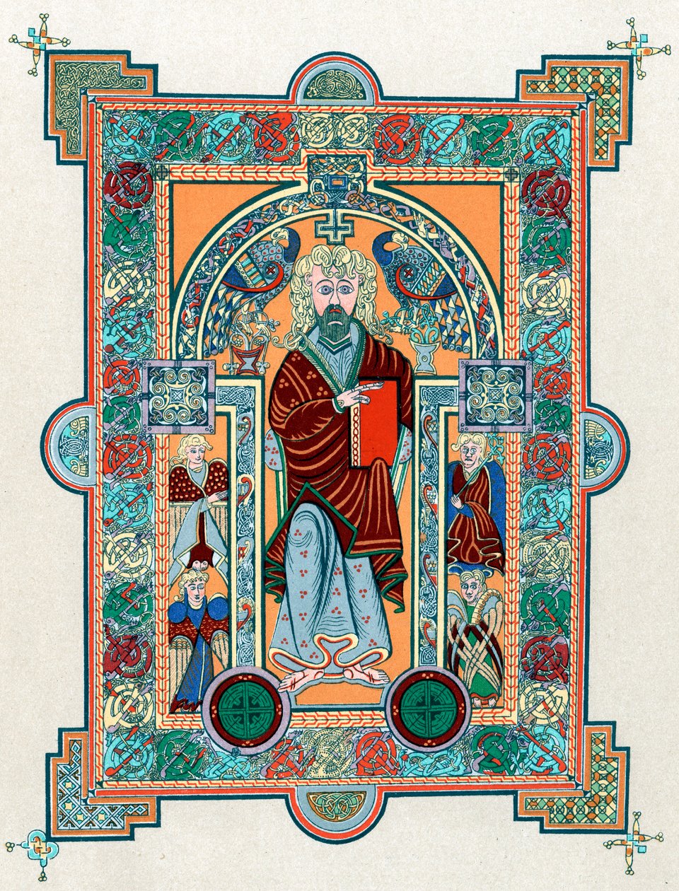 St Matthew z Book of Kells, c800 od Unbekannt