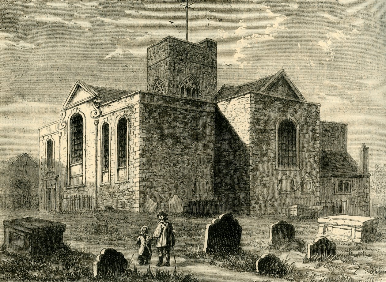 Kostel sv. Mikuláše, Deptford, c1878. od Unbekannt