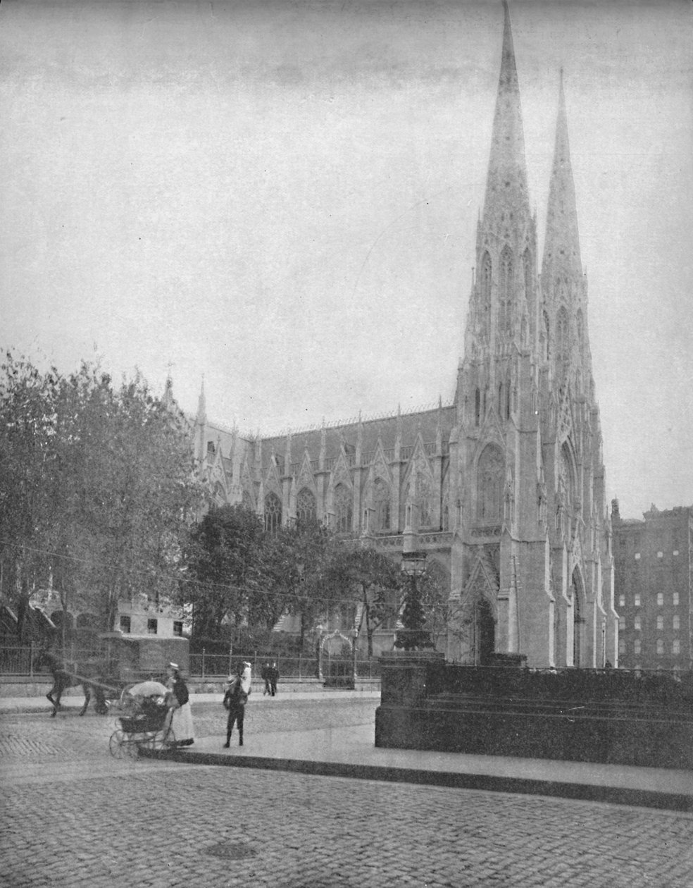Katedrála svatého Patrika, New York City, c1897. od Unbekannt